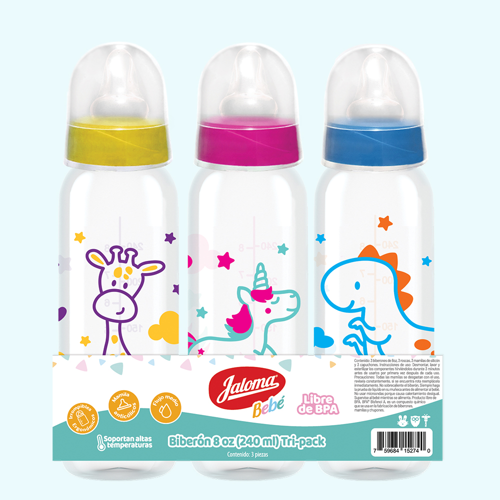 jaloma baby biberones pack 1