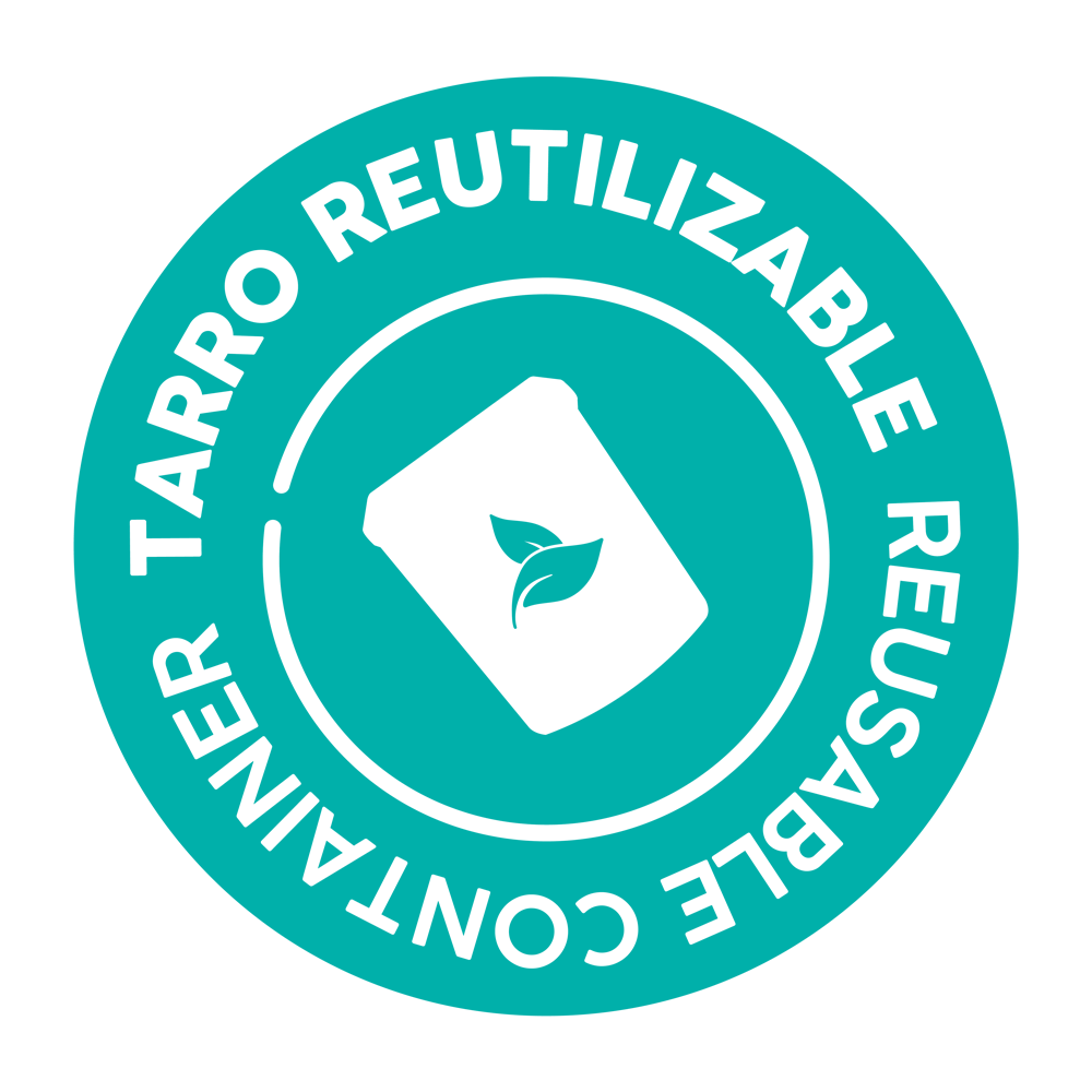 ícono tarro reutilizable